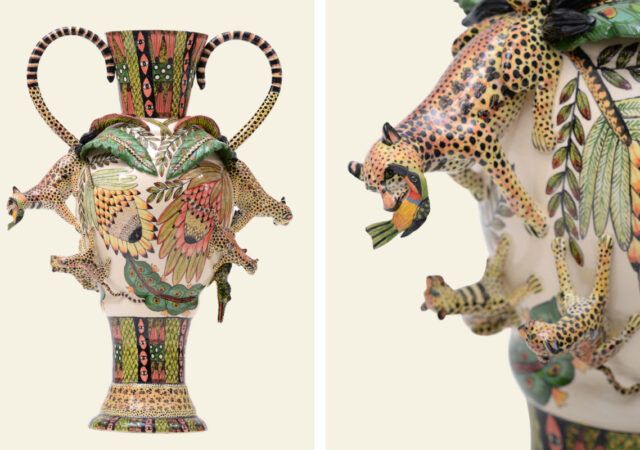 African Travel Plans on Hold? This Ardmore Leopard Vase Brings the Beauty of the Savanna to You