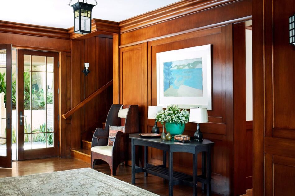 Madeline Stuart-designed foyer in Beverly Hills
