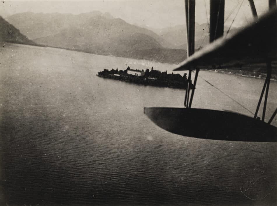 Aerial View of Lake Maggiore, 1925, by Fedele Azari, 