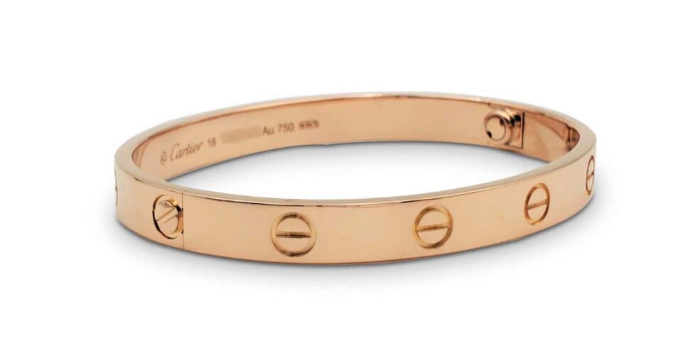 is cartier love bracelet real gold