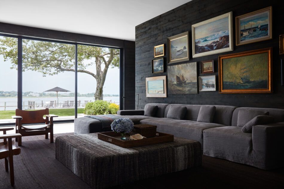 Neal Beckstedt calls his design for this Atlantic Beach, New York, house "modern beach with a casual nautical touch."