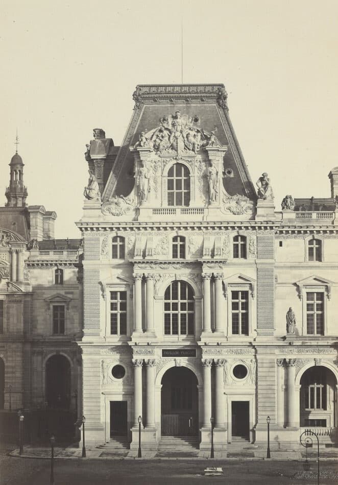 Pavillion Turgot at the Palais du Louvre, 1860s, by the Bisson brothers