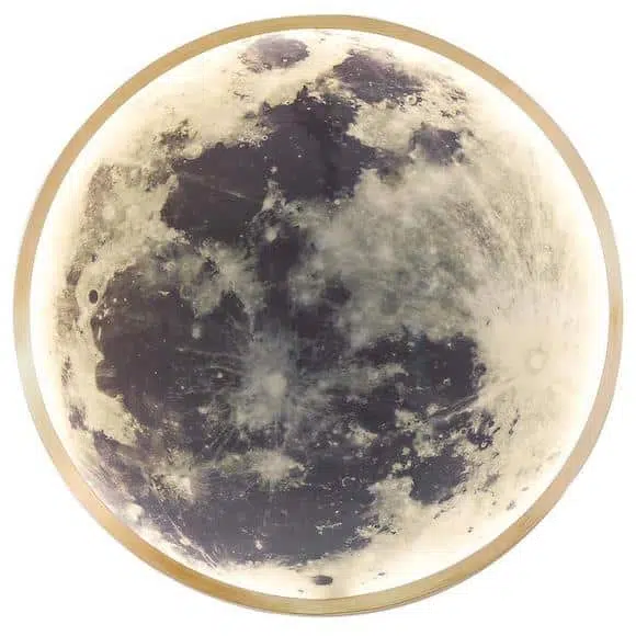 Ben and Aja Blanc's wall-mounted Moon light
