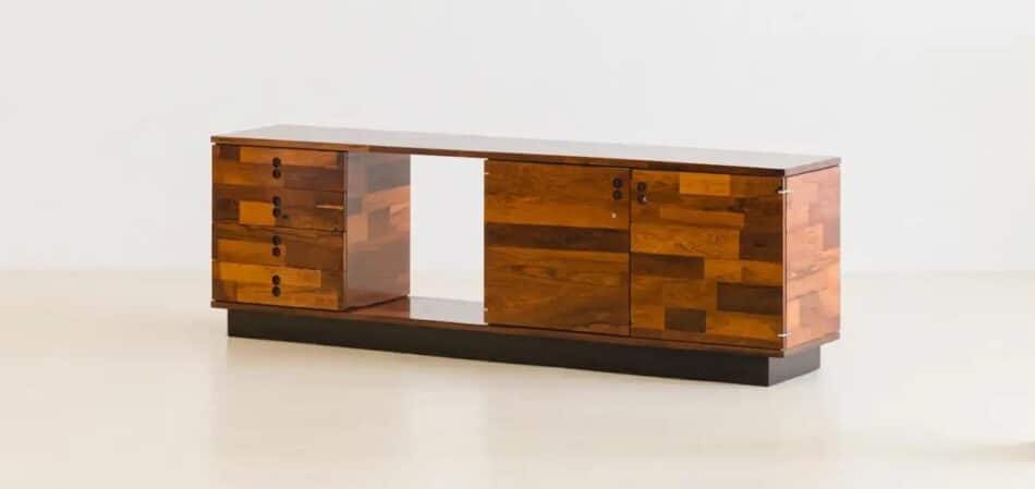 Jorge Zalszupin for L'Atelier rosewood credenza, 1960s