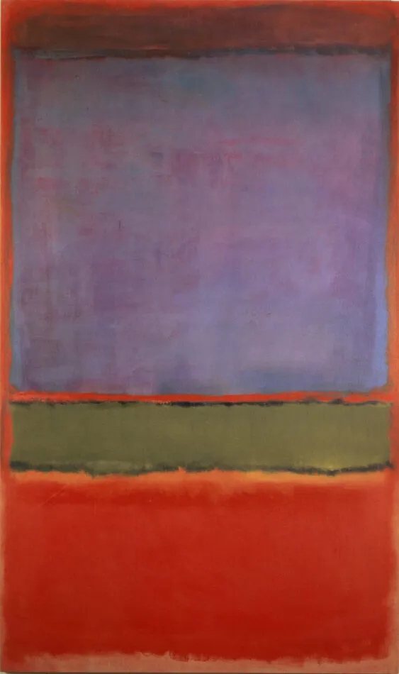 No. 6 (Violet, Green and Red), 1951, by Mark Rothko