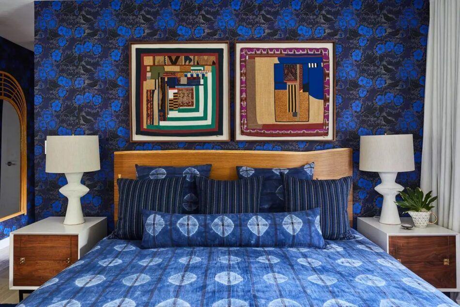 Blue bedroom by Jennifer Bunsa