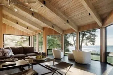 Leverone Design Inc living room in Sea Ranch