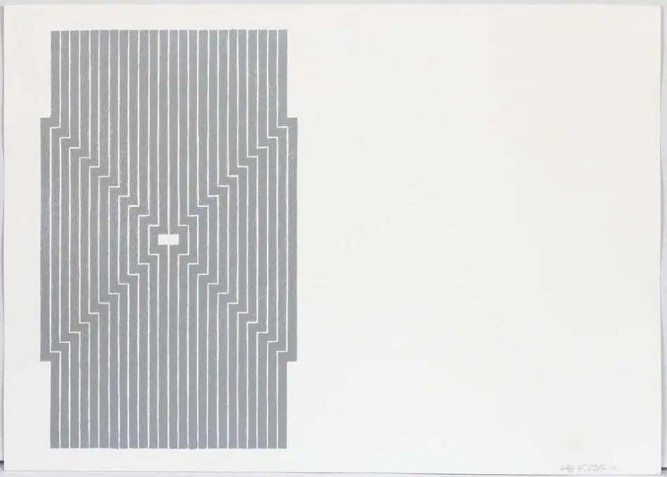Six Mile Bottom, 1970, by Frank Stella