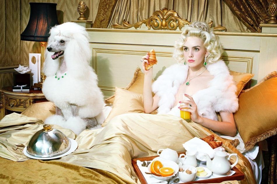 Dog Lady #2, 2009, by Miles Aldridge