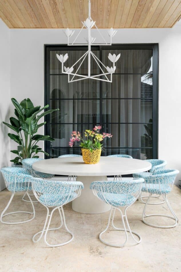 Outdoor dining room by Cloth & Kind in West Palm Beach