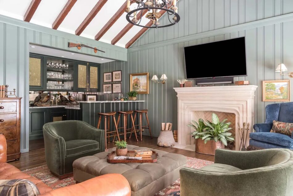 San Antonio living room designed by Collected Design Studio