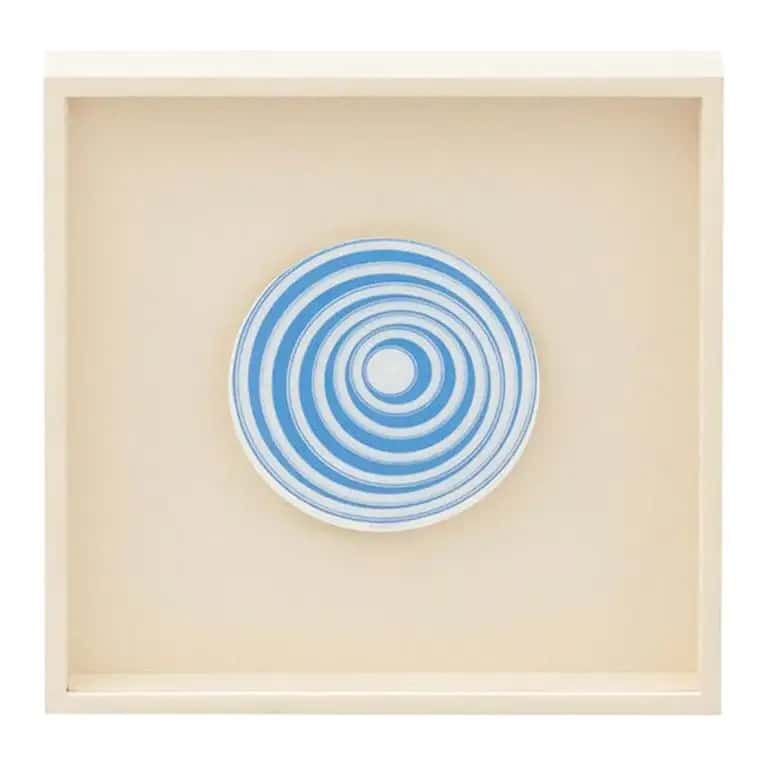 Marcel Duchamp blue-and-white König Series 133 Rotorelief, 1987