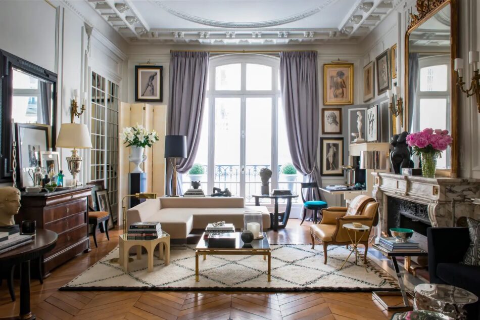 Paris living room designed by David Jimenez