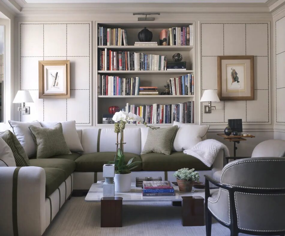 The library of David Kleinberg's own New York apartment