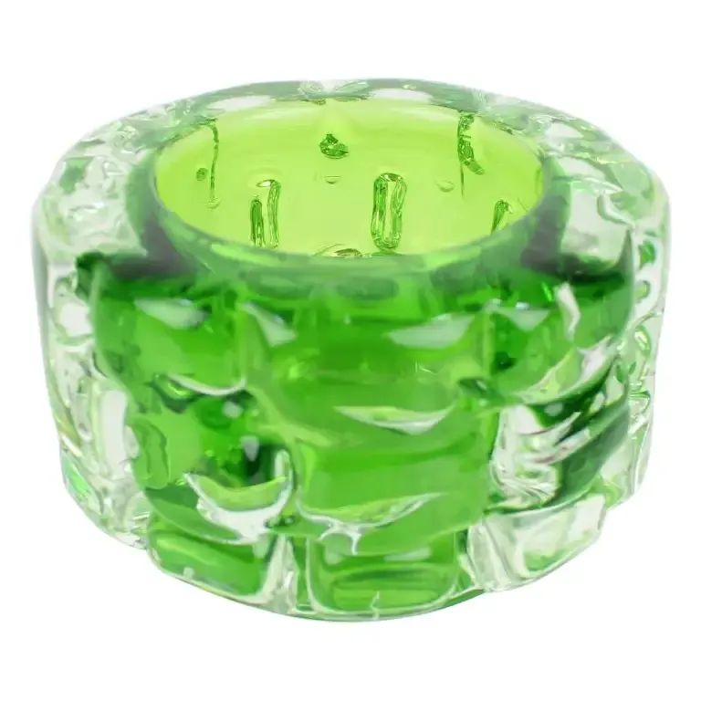 František Vizner green glass ashtray, 1960s