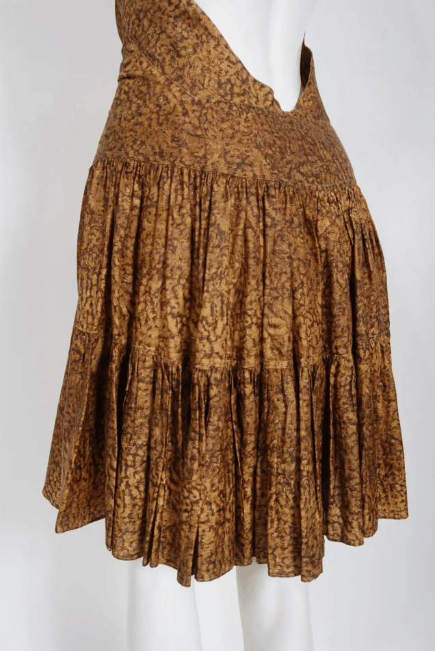 gold Alaïa dress from the back