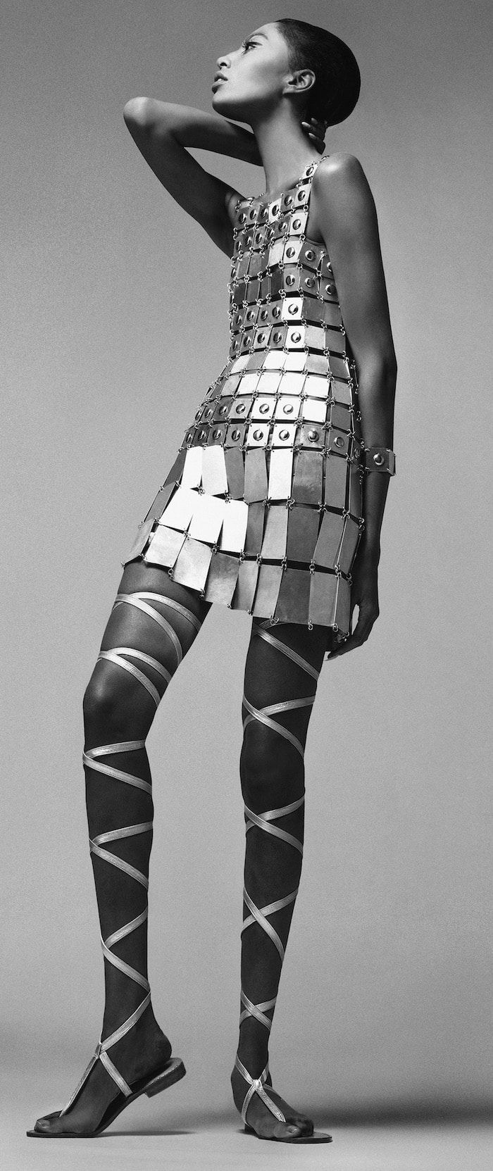 Donyale Luna, dress by Paco Rabanne, New York, December 6, 1966, by Richard Avedon