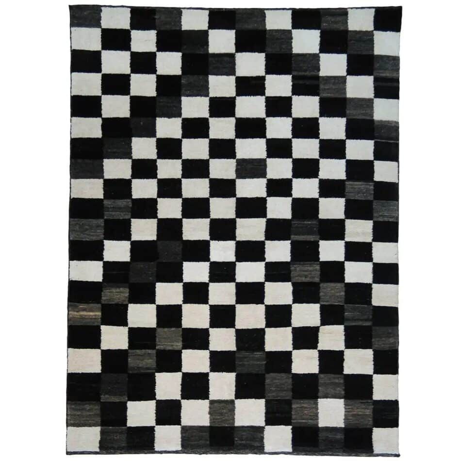 Double Knot Chessboard hand-knotted Turkish carpet