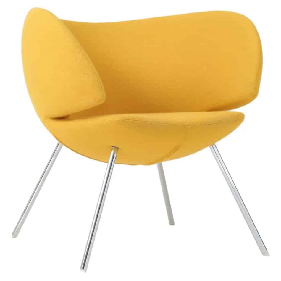 René Holten for Artifort yellow Pinq lounge chair, 2010 