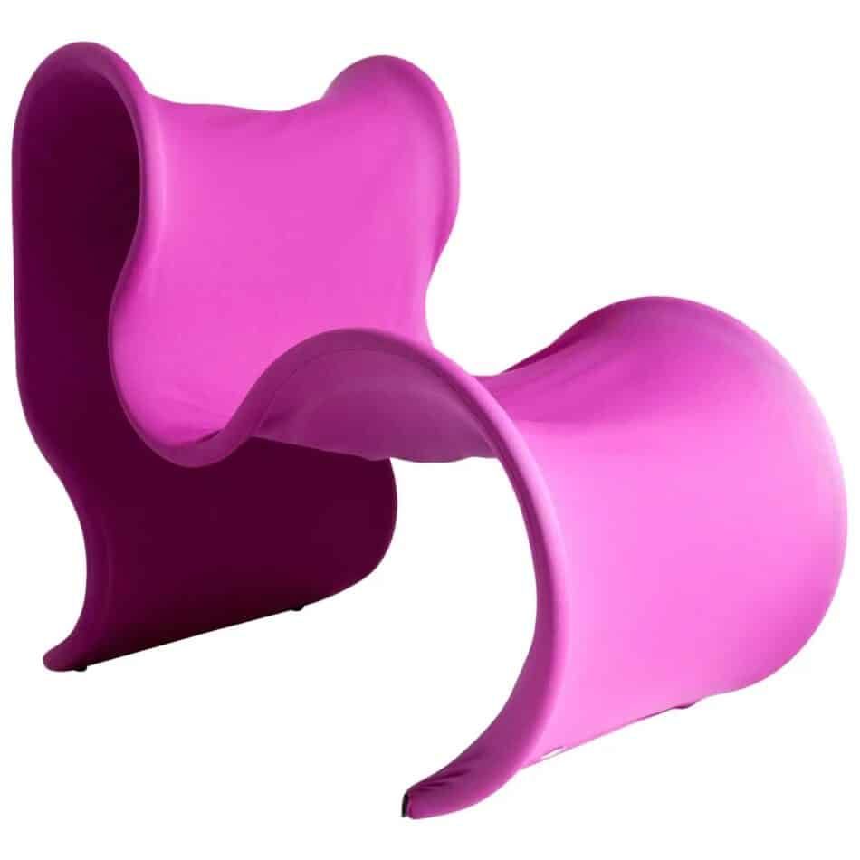 Pink Gianni Pareschi for Busnelli Fiocco chair, 1970s 
