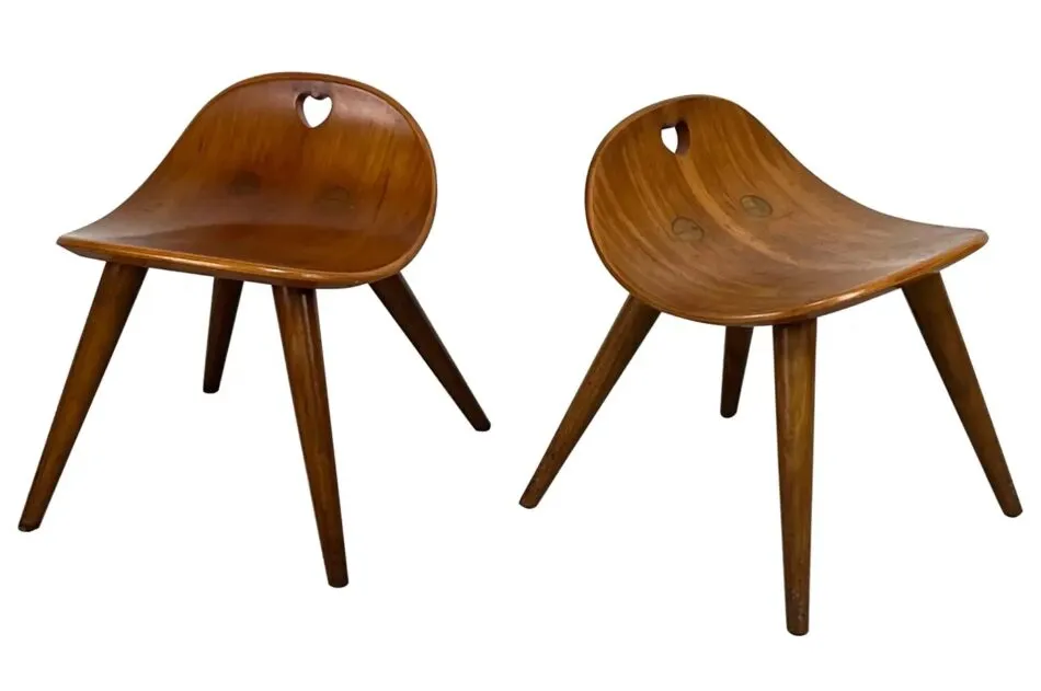 Edward Wormley for Dunbar Heart Stools