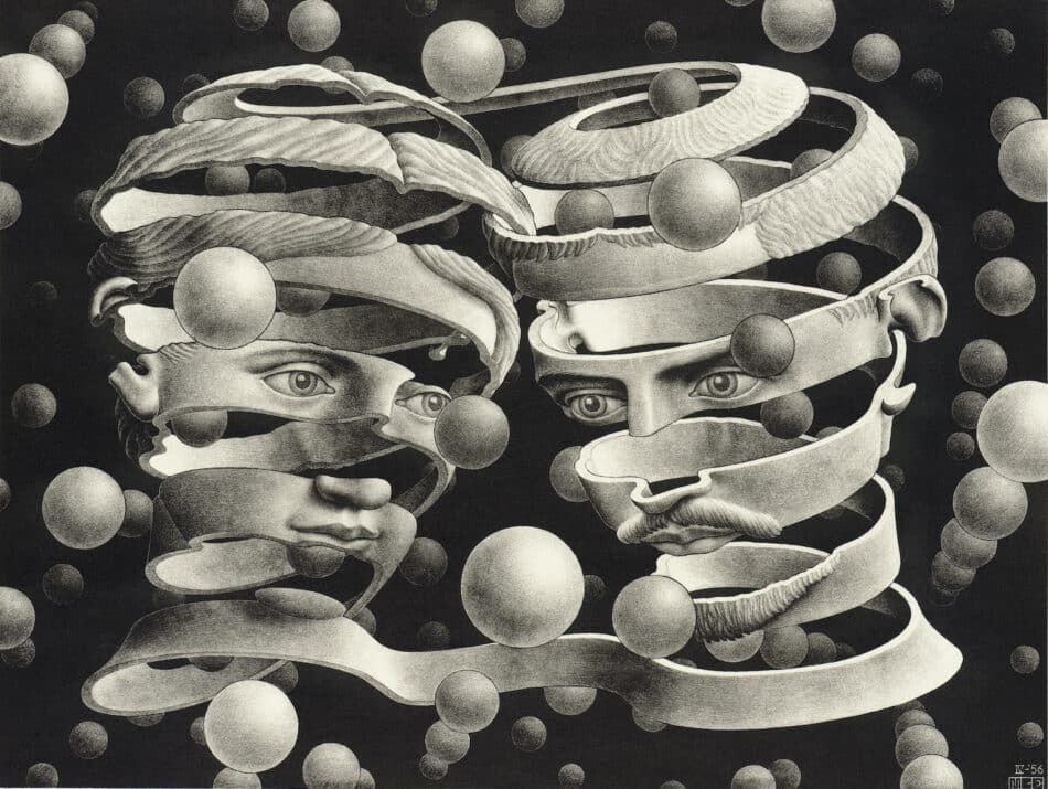 Band, 1956, by M.C. Escher