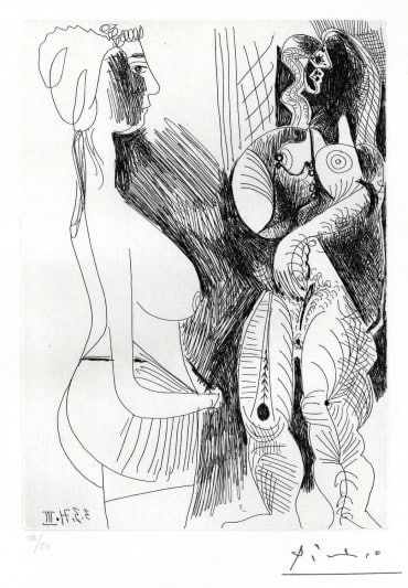 Deux Femmes, Pablo Picasso, 1971.