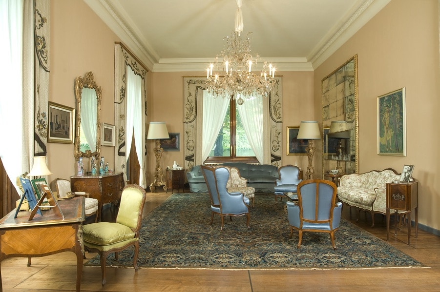 The salon of of Villa Necchi Campiglio.
