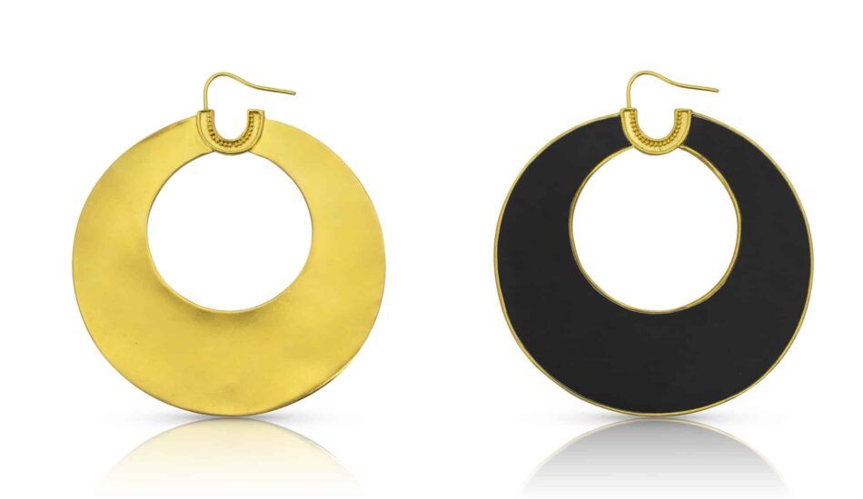 Loren Nicole gold earrings