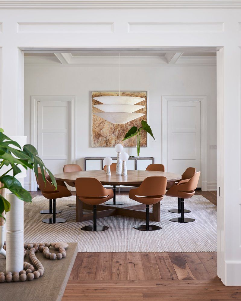 Timothy Godbold designed this dining room in Bridgehampton, New York, which also happened to be our most popular post on Instagram in September.