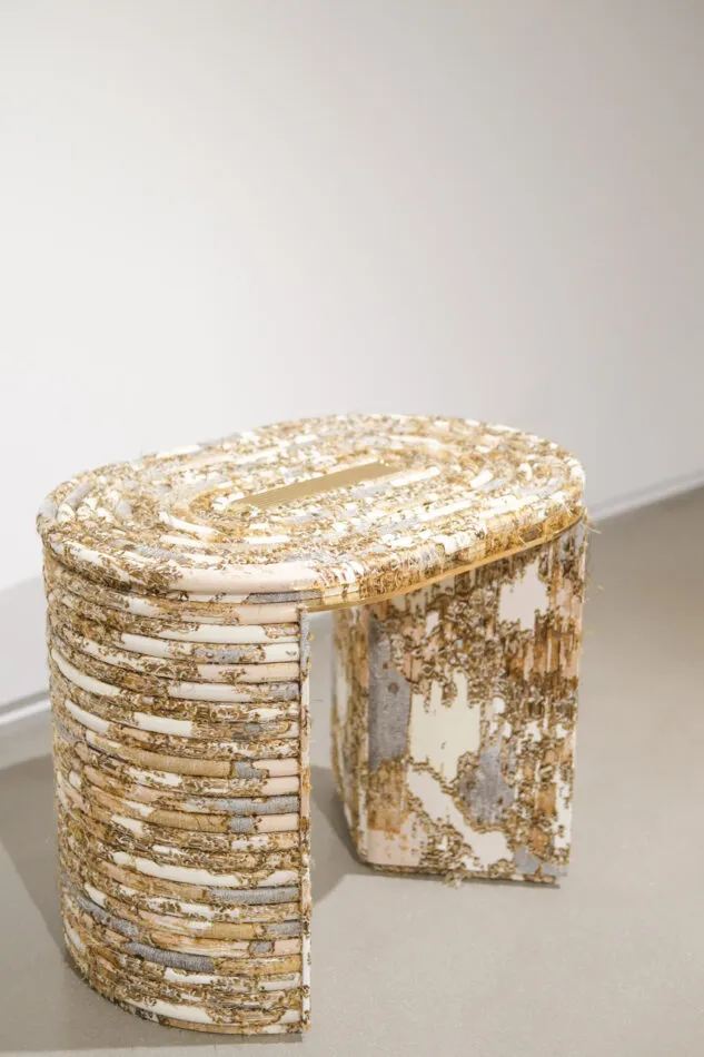 Furniture designer Mark Grattan's Loose Thread stool