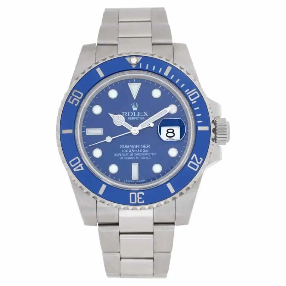 Rolex Submariner "Smurf" ref. 116619 with Oyster bracelet, 2010s