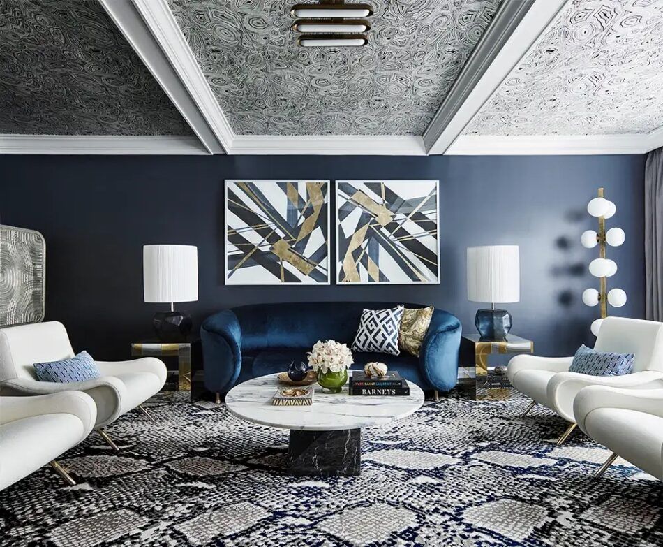 Manhattan pied-à-terre living room by Greg Natale 