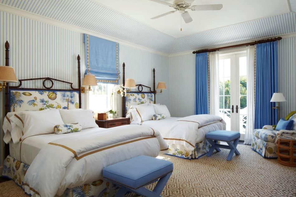 Palm Beach bedroom by Kemble Interiors