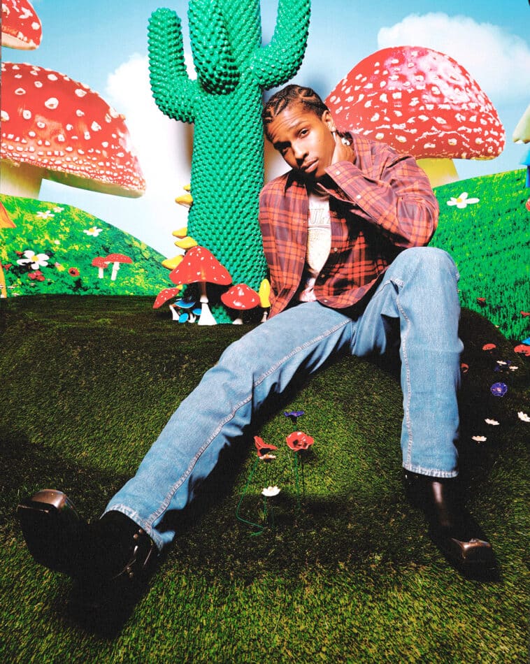 A$AP Rocky with a Gufram Shroom CACTUS