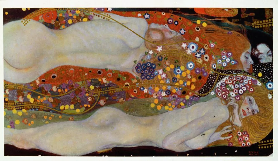 Wasserschlangen II (Water Serpents II), 1907, by Gustav Klimt