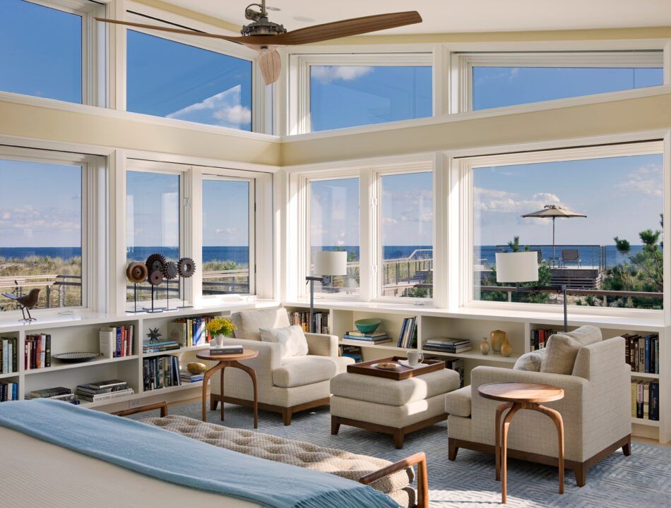 Beach House by Eve Robinson Associates in Quogue, NY