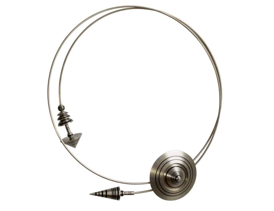 Wendy Ramshaw resin and nickel alloy Orbit necklace, 1988