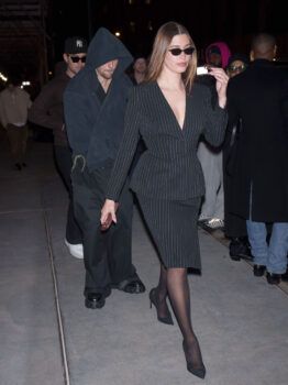 Hailey Bieber in Mugler
