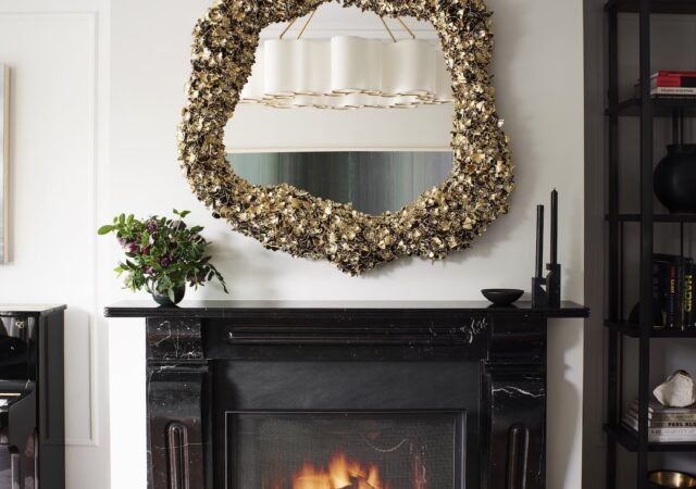 Holiday at Home: Nicole Hollis Brings Sparkle to Modern Mantels in San Francisco