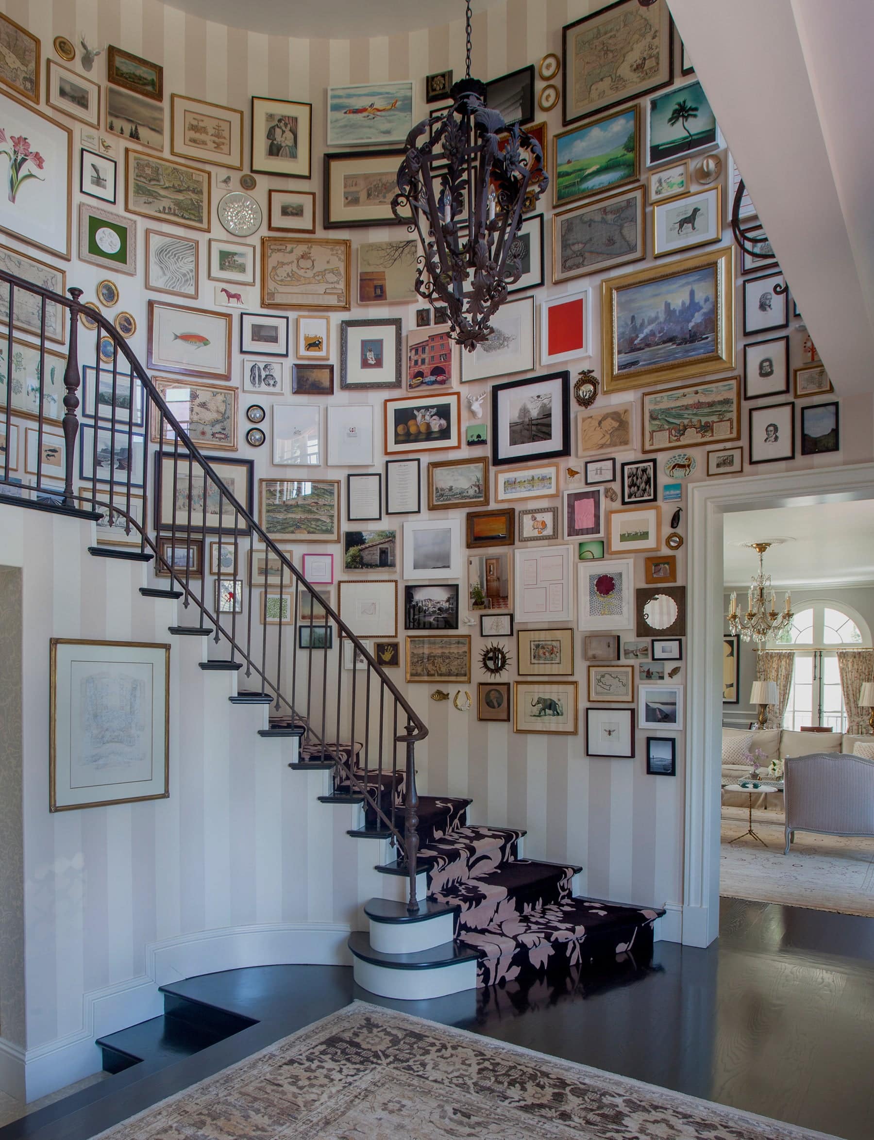 Louise Voyazis Interior Design stairwell in LA