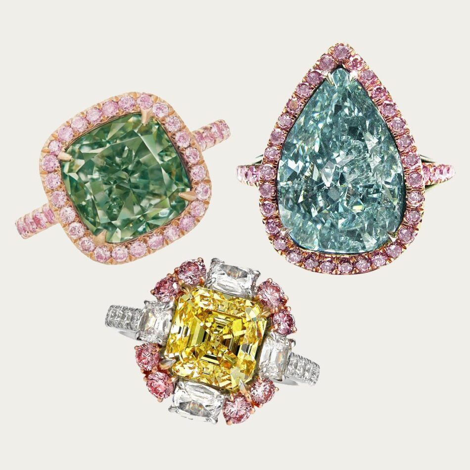 fancy-colored diamond engagement rings