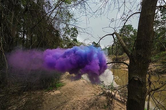 Irby Pace Explodes Colorful Smoke Bombs across Texas