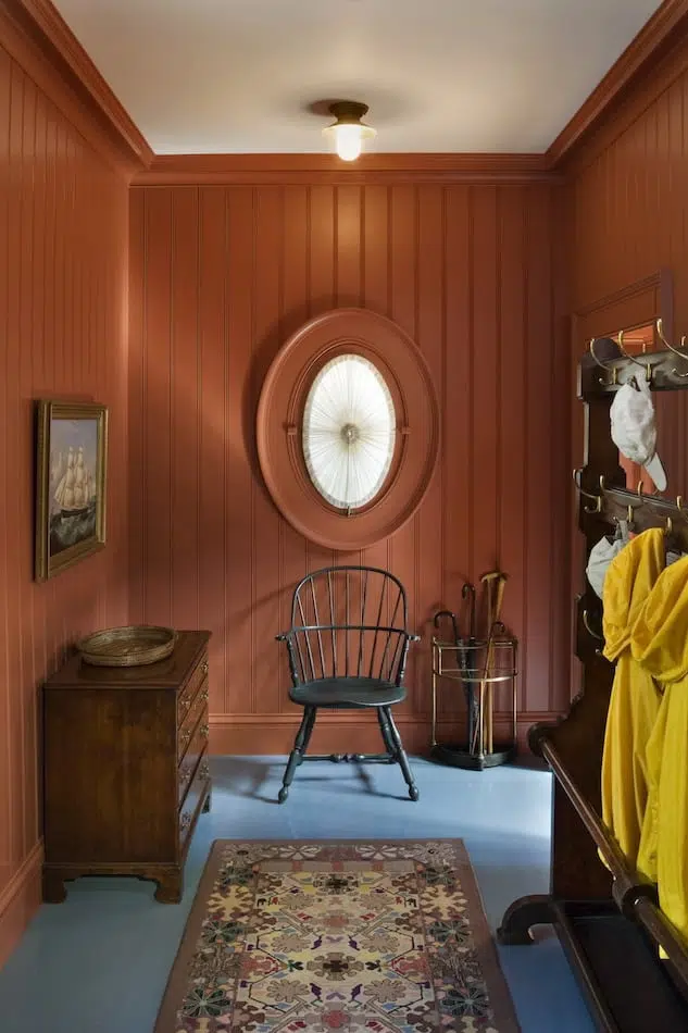 Maine mudroom by Jayne Design Studio