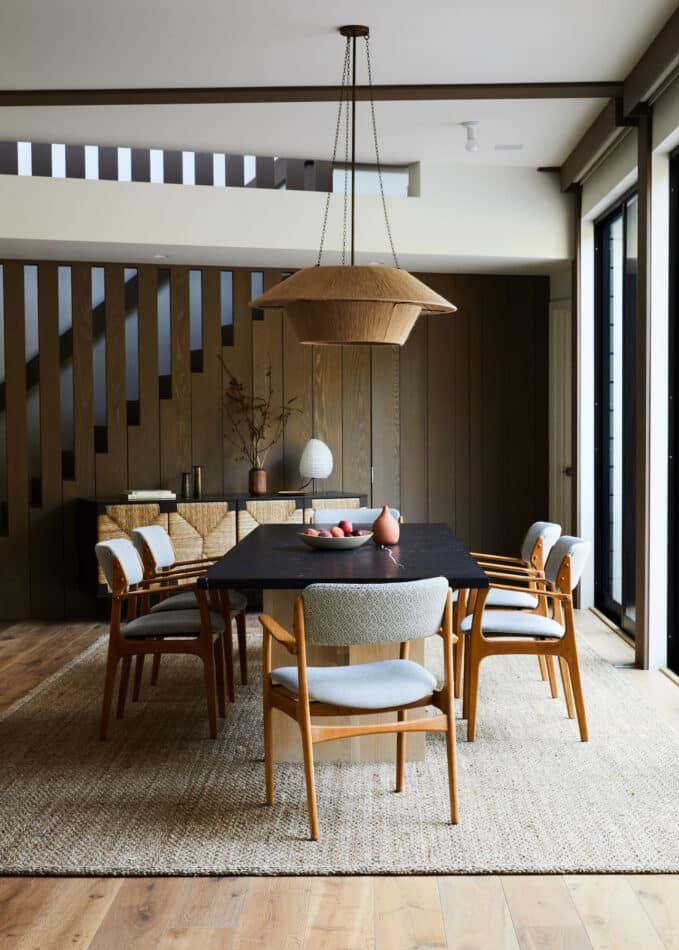 Jesse Parris-Lamb-designed dining room in the Hamptons