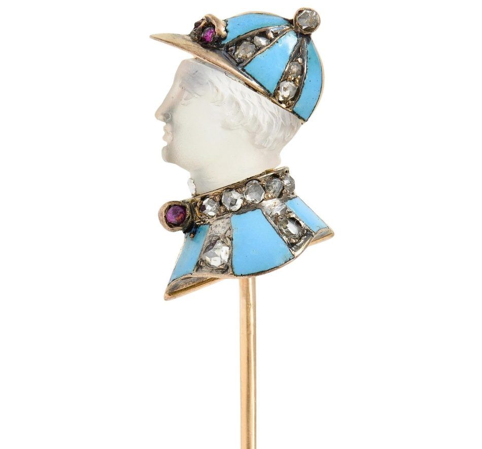 jockey stickpin