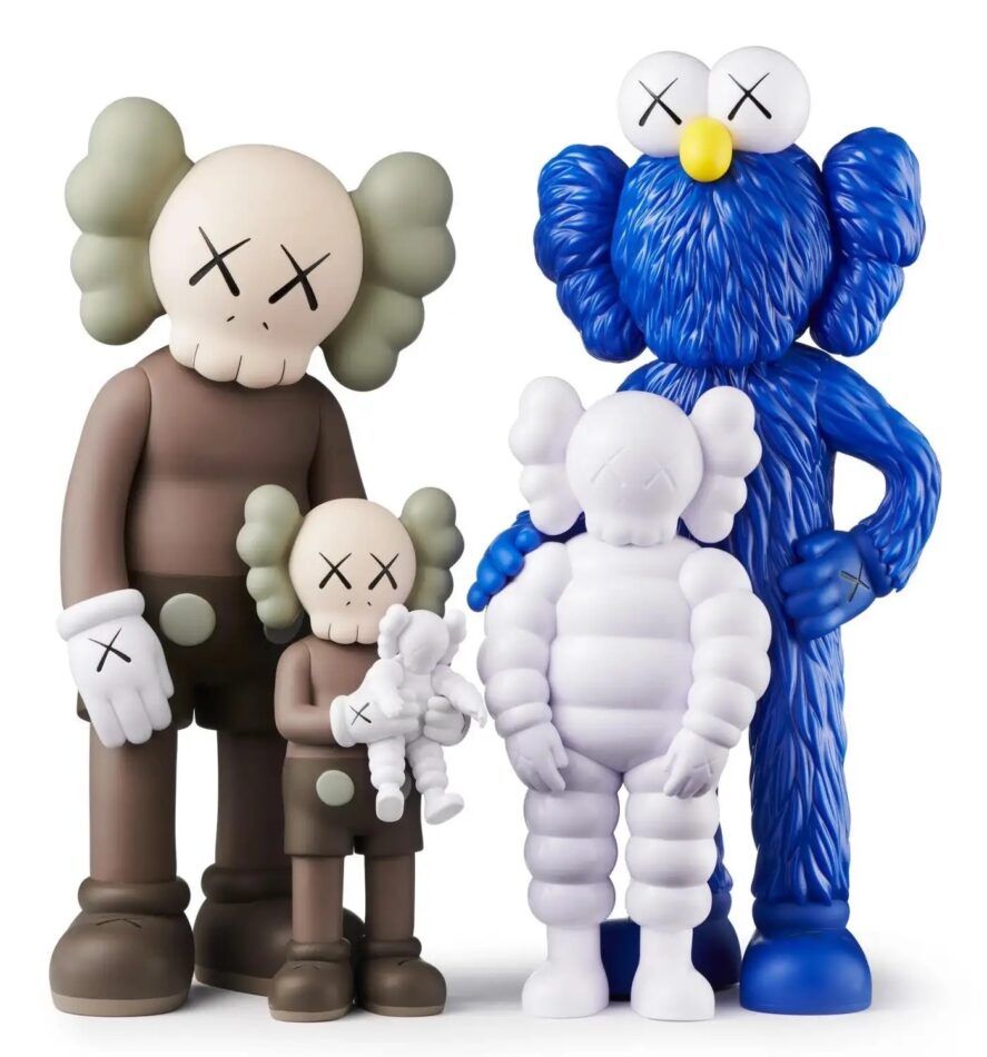 KAWS Family Companion, 2021, in a complete set
