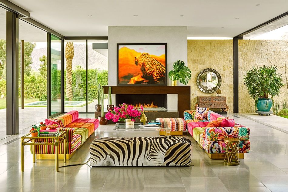 Palm Springs living room by Ken Fulk