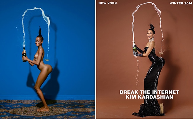 Jean Paul Goude S Photo That Inspired Kim Kardashian S Paper Magazine Cover