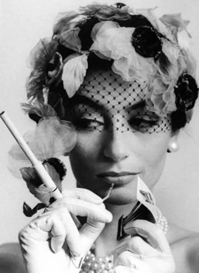 Anouk Aimée, Paris (Vogue), 1961, by William Klein